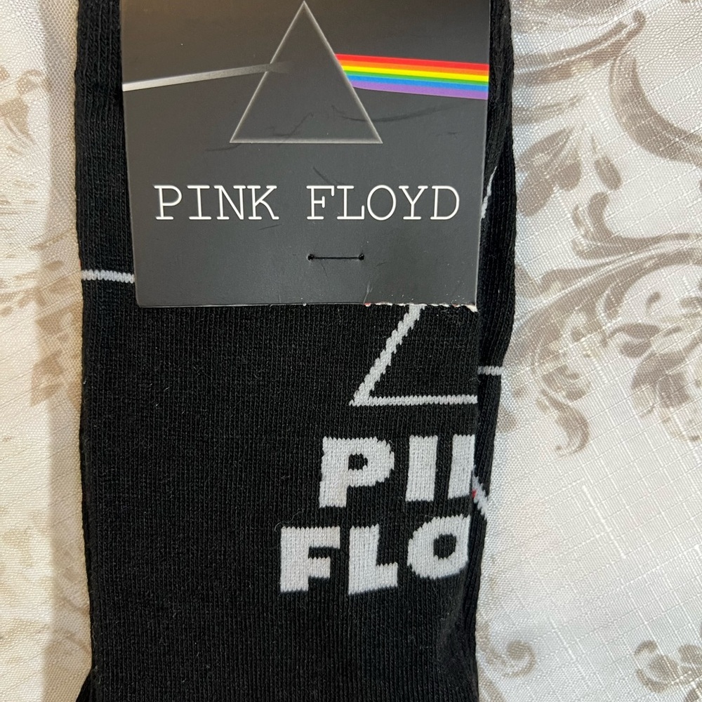 Women’s “Pink Floyd” Black Casual Socks Iconic Design~Old School ~Y2K ~Retro